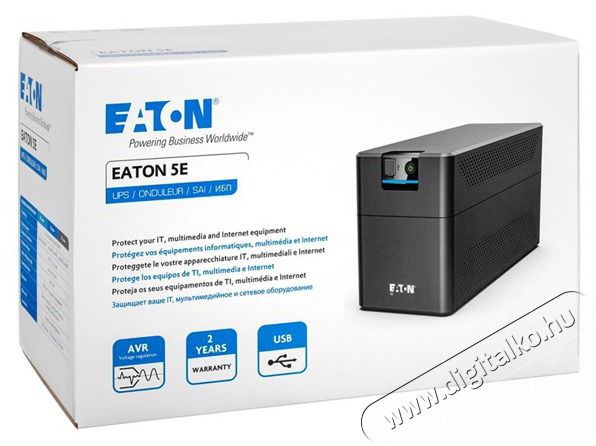 Eaton 5E Gen2 5E2200UI USB IEC 1200W fekete sz&uuml;netmentes t&aacute;pegys&eacute;g Iroda &eacute;s sz&aacute;m&iacute;t&aacute;stechnika - Sz&aacute;m&iacute;t&oacute;g&eacute;p tartoz&eacute;k - T&aacute;pegys&eacute;g - 499107