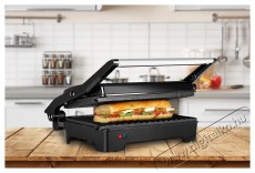 ECG S-2070 Panini maker/Mini grill Konyhai term&eacute;kek - Konyhai kisg&eacute;p (s&uuml;t&eacute;s / főz&eacute;s / hűt&eacute;s / &eacute;telk&eacute;sz&iacute;t&eacute;s) - Kontakt grill s&uuml;tő / s&uuml;tőlap - 399567