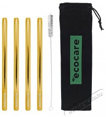 ECOCARE F&eacute;m sz&iacute;v&oacute;sz&aacute;l Maxi 12 mm Gold 4 db-os k&eacute;szlet Konyhai term&eacute;kek - Konyhai eszk&ouml;z - Egy&eacute;b konyhai eszk&ouml;z - 524680
