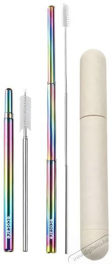 ECOCARE K&ouml;rnyezetbar&aacute;t teleszk&oacute;pos sz&iacute;v&oacute;sz&aacute;l Rainbow 1 db Konyhai term&eacute;kek - Konyhai eszk&ouml;z - Egy&eacute;b konyhai eszk&ouml;z - 524693