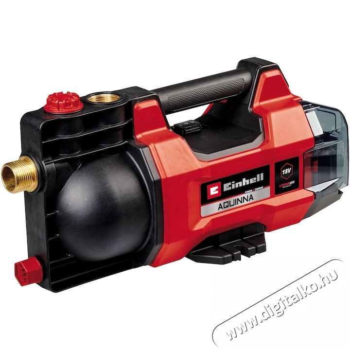 Einhell Expert AQUINNA 18/28 Power X-Change 18 V akkumul&aacute;toros kerti szivatty&uacute;, max. 2800 L/h, nyom&oacute;magass&aacute;g max. 25 m, ECO/Boost m&oacute;d H&aacute;ztart&aacute;s / Otthon / K&uuml;lt&eacute;r - K&uuml;lt&eacute;r / kerti term&eacute;k / grill - Szivatty&uacute; - 535162