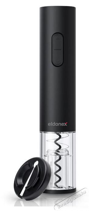 Eldonex WineSpin Elektromos bornyit&oacute;, fekete Konyhai term&eacute;kek - Konyhai eszk&ouml;z - Konzerv / &uuml;veg / bor nyit&oacute; - 522506