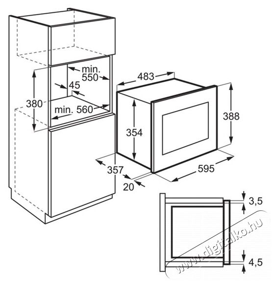 Electrolux EMS4253TEX be&eacute;p&iacute;thető mikrohull&aacute;m&uacute; s&uuml;tő Konyhai term&eacute;kek - Mikrohull&aacute;m&uacute; s&uuml;tő - Mikrohull&aacute;m&uacute; s&uuml;tő (be&eacute;p&iacute;thető) - 361364