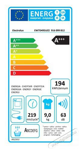 Electrolux EW7D495UCE SZ&Aacute;R&Iacute;T&Oacute;G&Eacute;P HŐSZIVATTY&Uacute;S H&aacute;ztart&aacute;s / Otthon / K&uuml;lt&eacute;r - Mos&oacute;g&eacute;p / sz&aacute;r&iacute;t&oacute;g&eacute;p - Sz&aacute;r&iacute;t&oacute;g&eacute;p - 503005