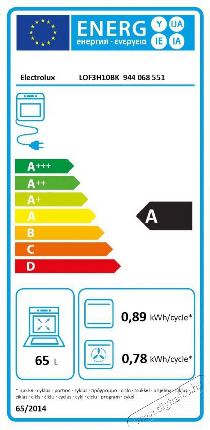 Electrolux 500 SurroundCook LOF3H10BK Konyhai term&eacute;kek - S&uuml;tő-főzőlap, tűzhely (be&eacute;p&iacute;thető) - S&uuml;tő (be&eacute;p&iacute;thető) - 505687