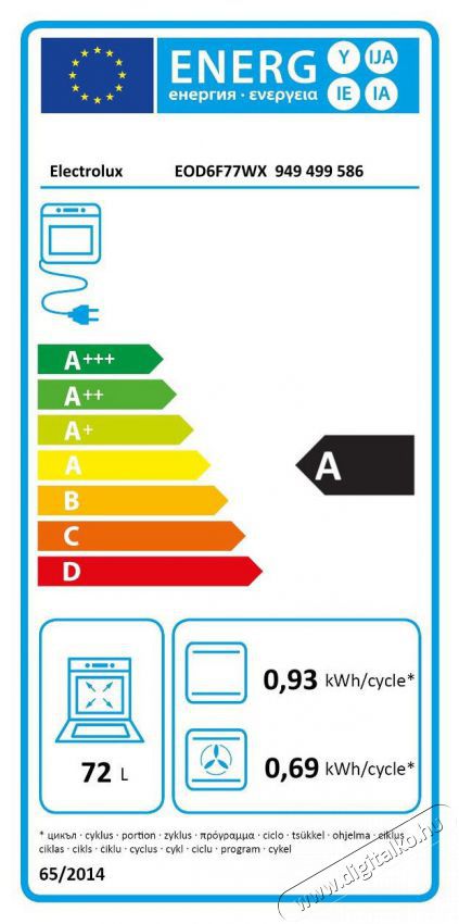 Electrolux 600 SteamBake EOD6F77WX &Uacute;jdons&aacute;gok - &Uacute;j term&eacute;kek - 505676