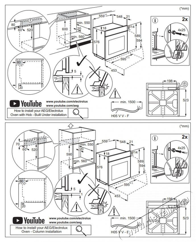 Electrolux EOE8P38X Konyhai term&eacute;kek - S&uuml;tő-főzőlap, tűzhely (be&eacute;p&iacute;thető) - S&uuml;tő (be&eacute;p&iacute;thető) - 505700