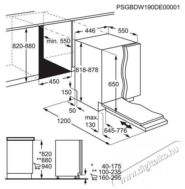 Electrolux EEA22100L 300 AirDry Konyhai term&eacute;kek - Mosogat&oacute;g&eacute;p - Keskeny (45cm-ig) be&eacute;p&iacute;thető mosogat&oacute;g&eacute;p - 509228