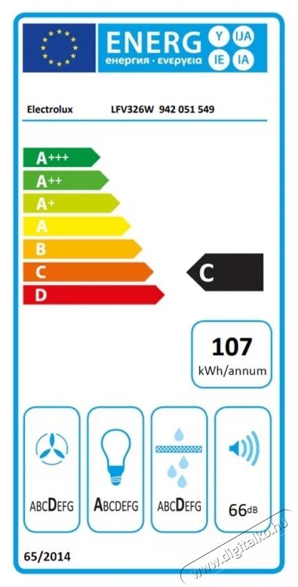Electrolux LFV326W Dekorat&iacute;v be&eacute;p&iacute;thető p&aacute;raelsz&iacute;v&oacute; Konyhai term&eacute;kek - P&aacute;raelsz&iacute;v&oacute; - Be&eacute;p&iacute;thető / kih&uacute;zhat&oacute; - 533307