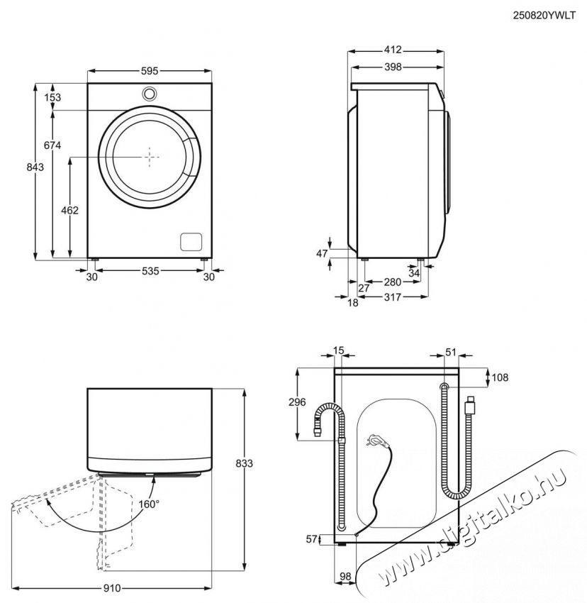 Electrolux EWS6426BE Keskeny mos&oacute;g&eacute;p H&aacute;ztart&aacute;s / Otthon / K&uuml;lt&eacute;r - Mos&oacute;g&eacute;p / sz&aacute;r&iacute;t&oacute;g&eacute;p - El&ouml;lt&ouml;ltős keskeny (45cm-ig) mos&oacute;g&eacute;p - 537674