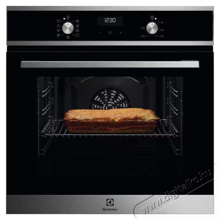 Electrolux EOF5H40BX Be&eacute;p&iacute;thető s&uuml;tő, Elektromos, 65 l, 9 program, konvekci&oacute;s, grill, D energiaoszt&aacute;ly, Rozsdamentes ac&eacute;l Konyhai term&eacute;kek - S&uuml;tő-főzőlap, tűzhely (be&eacute;p&iacute;thető) - S&uuml;tő (be&eacute;p&iacute;thető) - 537779