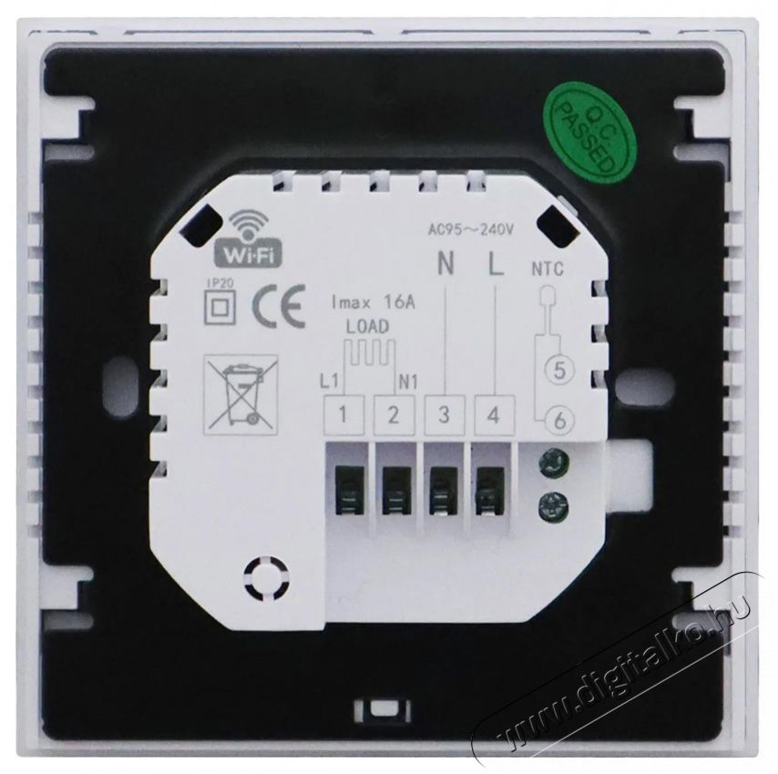 Elektrobock PT740B-EI WiFi, fekete H&aacute;ztart&aacute;s / Otthon / K&uuml;lt&eacute;r - Okos otthon - Termoszt&aacute;t - 508073