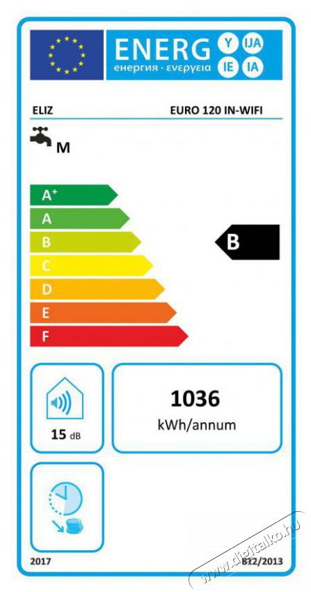 ELIZ EURO 120 IN WIFI H&aacute;ztart&aacute;s / Otthon / K&uuml;lt&eacute;r - V&iacute;zmeleg&iacute;tő / bojler / t&aacute;rol&oacute; - Bojler / melegv&iacute;z t&aacute;rol&oacute; - 515382