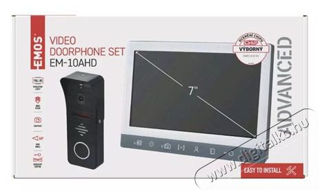 Emos H3010 vide&oacute; kaputelefon szett EM-10AHD H&aacute;ztart&aacute;s / Otthon / K&uuml;lt&eacute;r - Lak&aacute;sfelszerel&eacute;s - Csengő - 469052