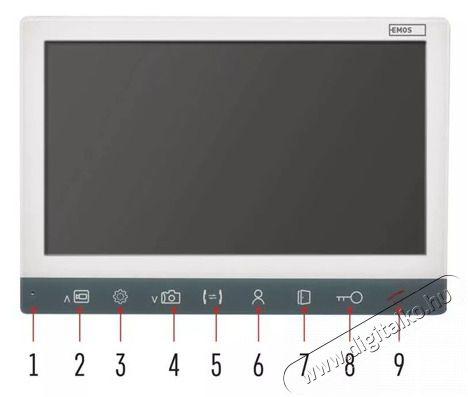 Emos H3010 vide&oacute; kaputelefon szett EM-10AHD H&aacute;ztart&aacute;s / Otthon / K&uuml;lt&eacute;r - Lak&aacute;sfelszerel&eacute;s - Csengő - 469052