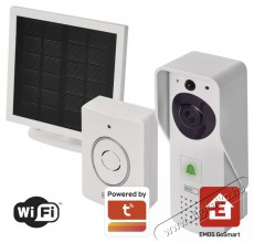 Emos H4030 GoSmart IP-09D DC vezet&eacute;k n&eacute;lk&uuml;li, akkumul&aacute;toros, napelemes, vide&oacute;s kaputelefon wifivel - F&eacute;nyk&eacute;pezőg&eacute;p / kamera - Megfigyelő / IP kamera - 468190