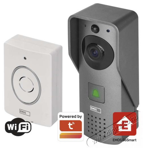 Emos H4031 GoSmart IP-09C vezet&eacute;k n&eacute;lk&uuml;li wifi video kaputelefon H&aacute;ztart&aacute;s / Otthon / K&uuml;lt&eacute;r - Biztons&aacute;gtechnika - Biztons&aacute;gi kamera - 468191