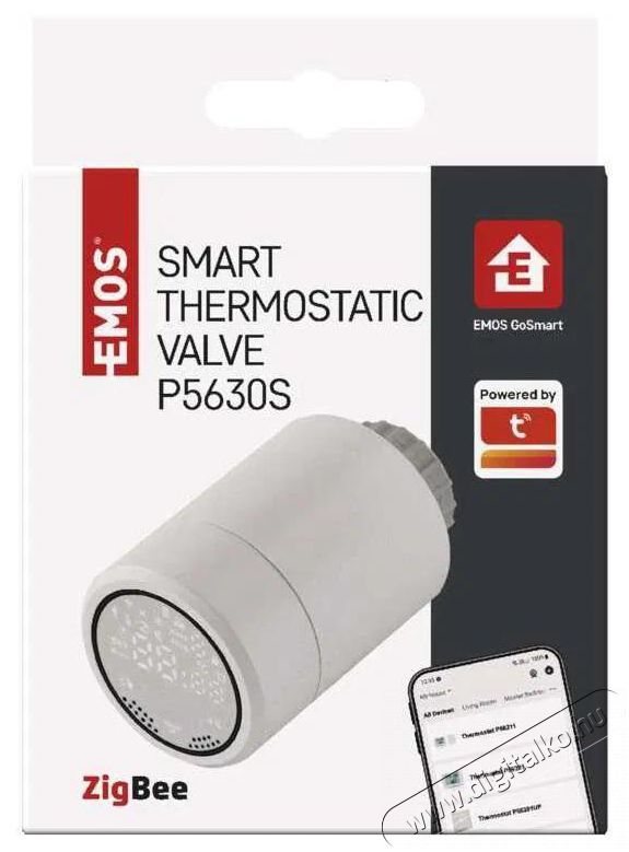Emos GoSmart P5630S ZigBee Digit&aacute;lis termoszt&aacute;tfej H&aacute;ztart&aacute;s / Otthon / K&uuml;lt&eacute;r - Okos otthon - Termoszt&aacute;t - 508081