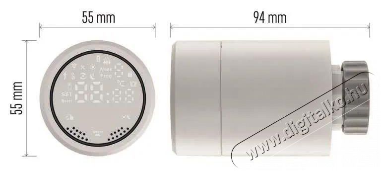 Emos GoSmart P5630S ZigBee Digit&aacute;lis termoszt&aacute;tfej H&aacute;ztart&aacute;s / Otthon / K&uuml;lt&eacute;r - Okos otthon - Termoszt&aacute;t - 508081