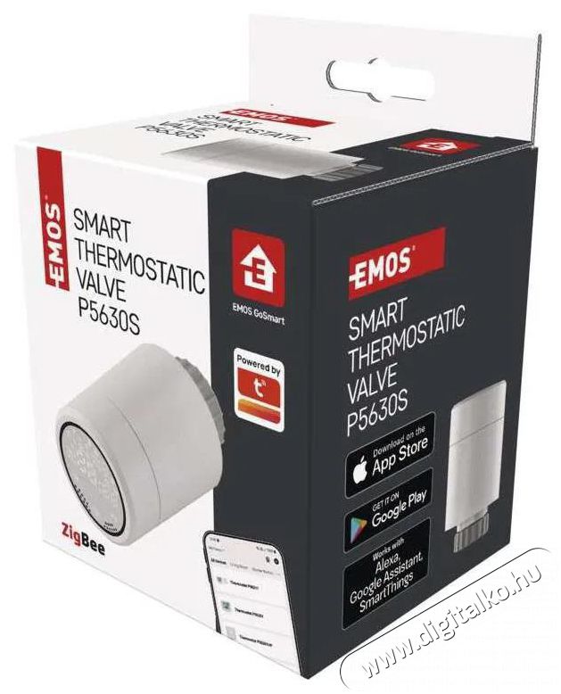 Emos GoSmart P5630S ZigBee Digit&aacute;lis termoszt&aacute;tfej H&aacute;ztart&aacute;s / Otthon / K&uuml;lt&eacute;r - Okos otthon - Termoszt&aacute;t - 508081