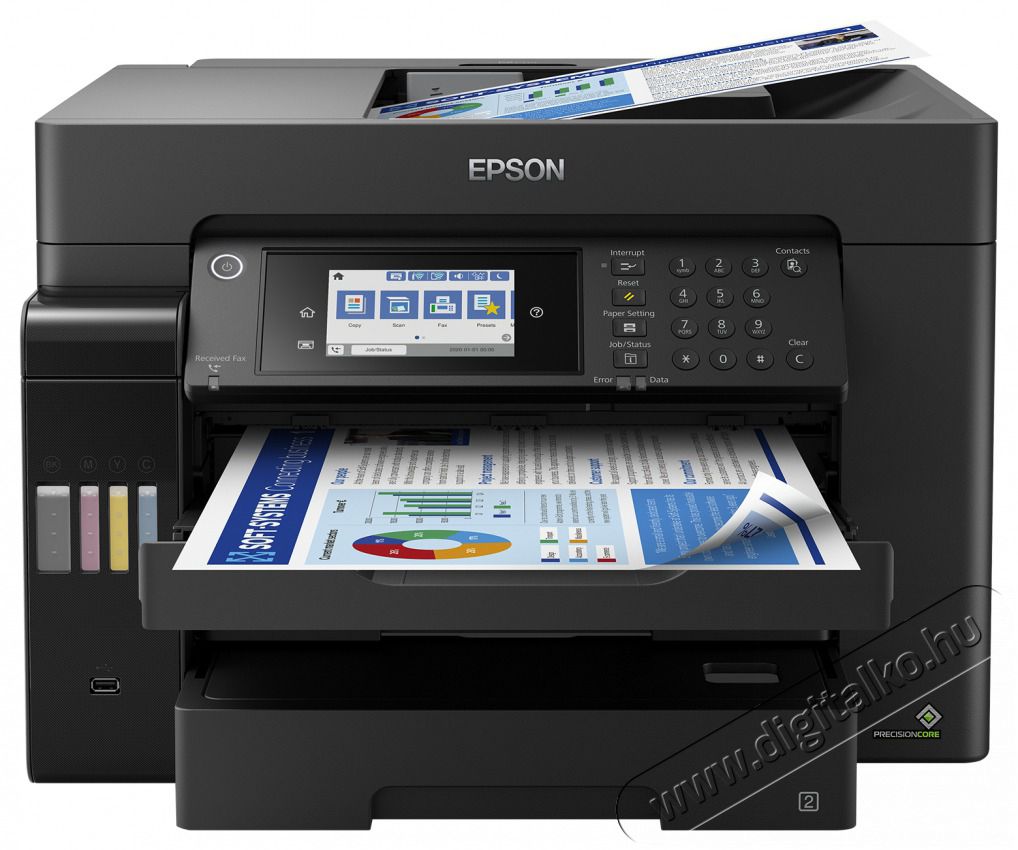 Epson EcoTank L15160 A3+ sz&iacute;nes tintasugaras multifunkci&oacute;s nyomtat&oacute; Iroda &eacute;s sz&aacute;m&iacute;t&aacute;stechnika - Nyomtat&oacute; - Multifunkci&oacute;s (tintasugaras) - 464484