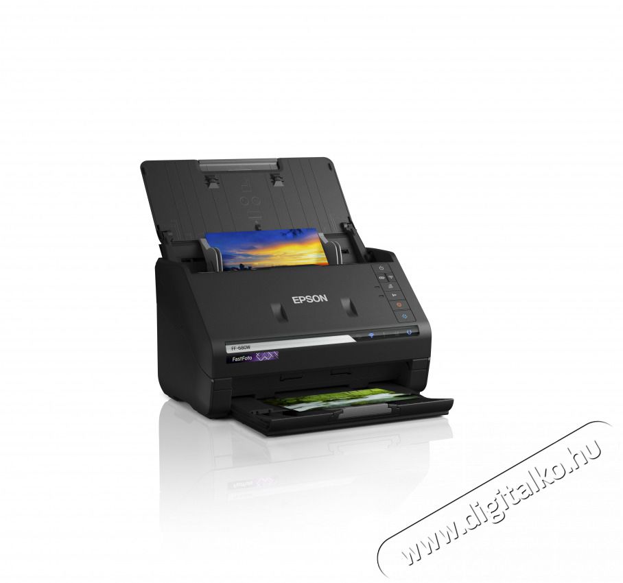 Epson FastFoto FF-680W (A4, 600X600 DPI,45 lap/perc, USB/WiFi) Iroda &eacute;s sz&aacute;m&iacute;t&aacute;stechnika - Digitaliz&aacute;l&oacute; eszk&ouml;z - Szkenner - 487168