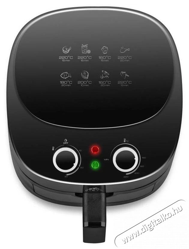 ETA 016890000 FORR&Oacute;LEVEGŐS S&Uuml;TŐ 4,3 L Konyhai term&eacute;kek - Konyhai kisg&eacute;p (s&uuml;t&eacute;s / főz&eacute;s / hűt&eacute;s / &eacute;telk&eacute;sz&iacute;t&eacute;s) - L&eacute;gkever&eacute;ses főzőg&eacute;p / elektromos kukta / multifunkci&oacute;s s&uuml;tő - 502910