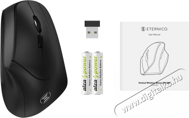 Eternico Wireless 2.4 GHz Vertical Mouse MV300 - fekete Iroda &eacute;s sz&aacute;m&iacute;t&aacute;stechnika - Eg&eacute;r - Vezet&eacute;k n&eacute;lk&uuml;li eg&eacute;r - 537793