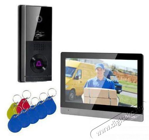 Evolveo DoorPhone AHD10, fekete-ez&uuml;st H&aacute;ztart&aacute;s / Otthon / K&uuml;lt&eacute;r - Biztons&aacute;gtechnika - Kieg&eacute;sz&iacute;tő - 522588