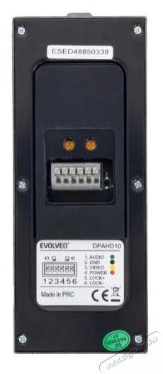 Evolveo DoorPhone AHD10, fekete-ez&uuml;st H&aacute;ztart&aacute;s / Otthon / K&uuml;lt&eacute;r - Biztons&aacute;gtechnika - Kieg&eacute;sz&iacute;tő - 522588