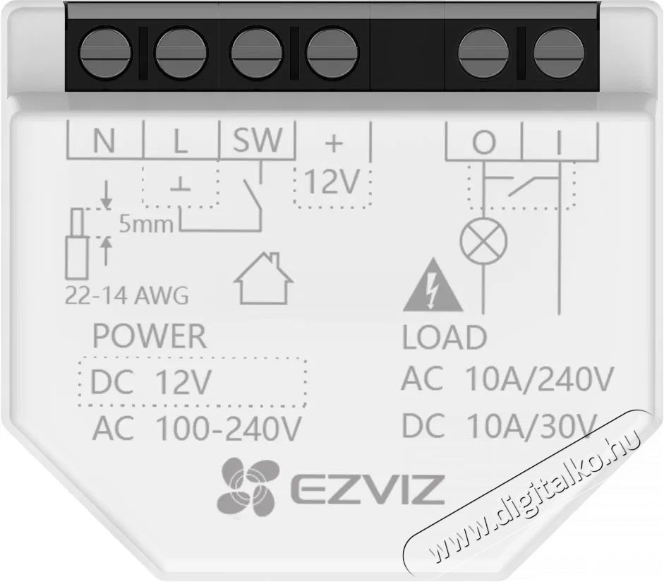 Ezviz Wi-Fi T35-R100-WD (Matter) H&aacute;ztart&aacute;s / Otthon / K&uuml;lt&eacute;r - Okos otthon - Kieg&eacute;sz&iacute;tő - 522622