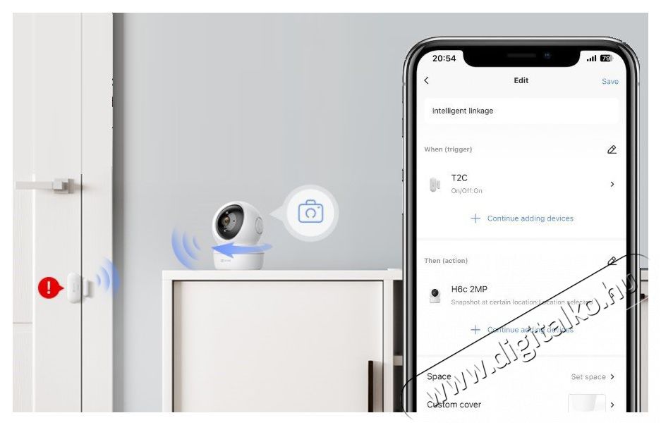 Ezviz A3-R200 (HUB) k&ouml;zponti vez&eacute;rlőegys&eacute;g H&aacute;ztart&aacute;s / Otthon / K&uuml;lt&eacute;r - Okos otthon - Kieg&eacute;sz&iacute;tő - 508095