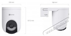 Ezviz HB8C Lite 4MP, akkumul&aacute;toros + 5W solar panel KIT IP kamera F&eacute;nyk&eacute;pezőg&eacute;p / kamera - Megfigyelő / IP kamera - 532581