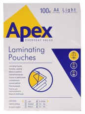 Fellowes Apex Light A4 75-80mic 100db-os meleglamin&aacute;l&oacute; f&oacute;lia Iroda &eacute;s sz&aacute;m&iacute;t&aacute;stechnika - Pap&iacute;r kezelő term&eacute;k - Lamin&aacute;l&oacute; f&oacute;lia - 407286