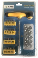 Fieldmann FDS 1017-37R bitk&eacute;szlet H&aacute;ztart&aacute;s / Otthon / K&uuml;lt&eacute;r - Szersz&aacute;m - Csavarh&uacute;z&oacute; / kulcs / f&uacute;r&oacute; / szersz&aacute;m k&eacute;szlet - 376018