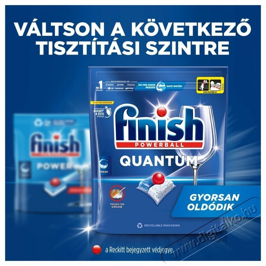 Finish Quantum All in 1, 100 db H&aacute;ztart&aacute;s / Otthon / K&uuml;lt&eacute;r - Tiszt&iacute;t&oacute; / mos&oacute; - Kieg&eacute;sz&iacute;tő - 537805