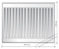 FORNELLO Radi&aacute;tor, t&iacute;pus 22, 600x2000 mm, Ac&eacute;l H&aacute;ztart&aacute;s / Otthon / K&uuml;lt&eacute;r - Fűt&eacute;s - Fali fűtőtest - 536528