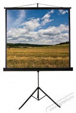 FUNSCREEN Tripod 1:1 240cm&times;240cm hordozhat&oacute; 3 l&aacute;b&uacute; &aacute;llv&aacute;nyos vet&iacute;tőv&aacute;szon - Tv kieg&eacute;sz&iacute;tők - Vet&iacute;tőv&aacute;szon - 444666