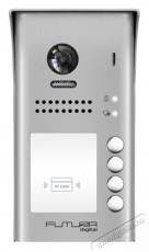 Futura Digital FUTURA VDT-607/ID/S4 proximity k&aacute;rtyaolvas&oacute;val/2.0 MP/170fokos l&aacute;t&oacute;sz&ouml;g/4 lak&aacute;sos/sz&iacute;nes kamera egys&eacute;g H&aacute;ztart&aacute;s / Otthon / K&uuml;lt&eacute;r - Biztons&aacute;gtechnika - Kieg&eacute;sz&iacute;tő - 394515