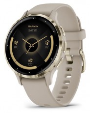 Garmin Venu 3S francia sz&uuml;rke-kr&eacute;marany, szilikon sz&iacute;jjal okos&oacute;ra Mobil / Kommunik&aacute;ci&oacute; / Smart - Okos eszk&ouml;z - Okos&oacute;ra - 508868