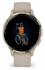 Garmin Venu 3S francia sz&uuml;rke-kr&eacute;marany, szilikon sz&iacute;jjal okos&oacute;ra Mobil / Kommunik&aacute;ci&oacute; / Smart - Okos eszk&ouml;z - Okos&oacute;ra - 508868