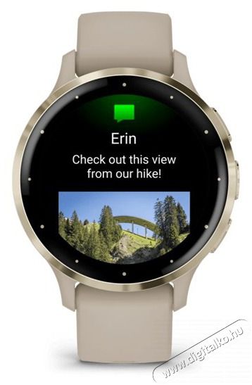 Garmin Venu 3S francia sz&uuml;rke-kr&eacute;marany, szilikon sz&iacute;jjal okos&oacute;ra Mobil / Kommunik&aacute;ci&oacute; / Smart - Okos eszk&ouml;z - Okos&oacute;ra - 508868