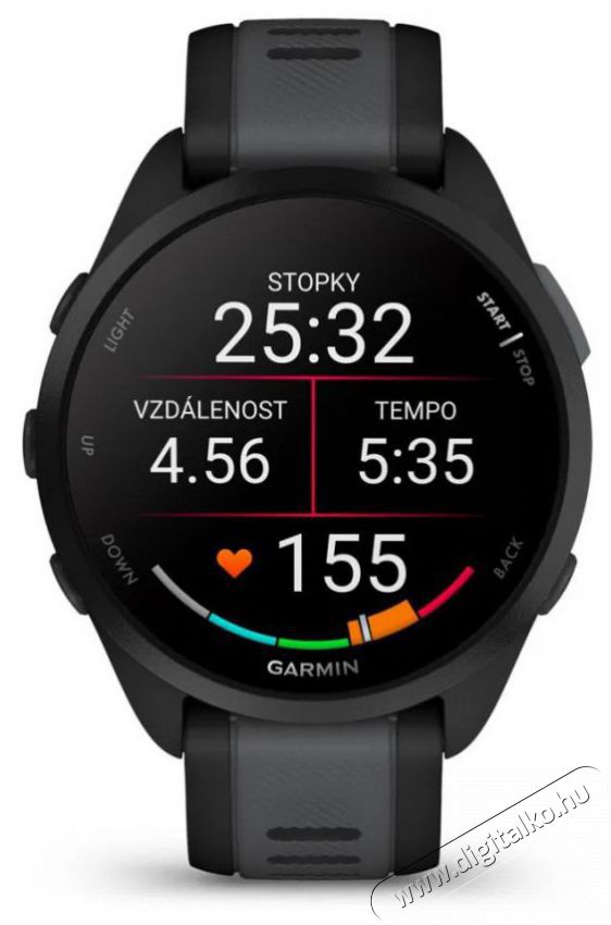 Garmin Forerunner 165 Black/Slate Grey Mobil / Kommunik&aacute;ci&oacute; / Smart - Okos eszk&ouml;z - Okos&oacute;ra - 522722