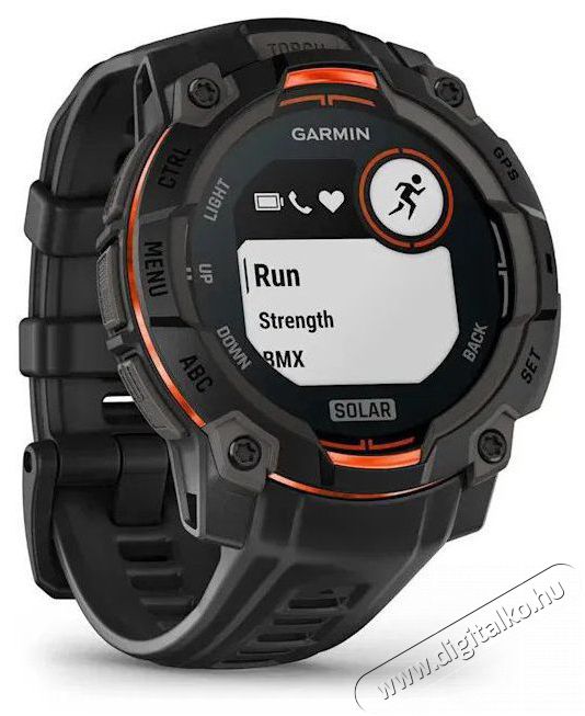 Garmin Instinct 3 45mm Solar, fekete Mobil / Kommunik&aacute;ci&oacute; / Smart - Okos eszk&ouml;z - Okos&oacute;ra - 522724