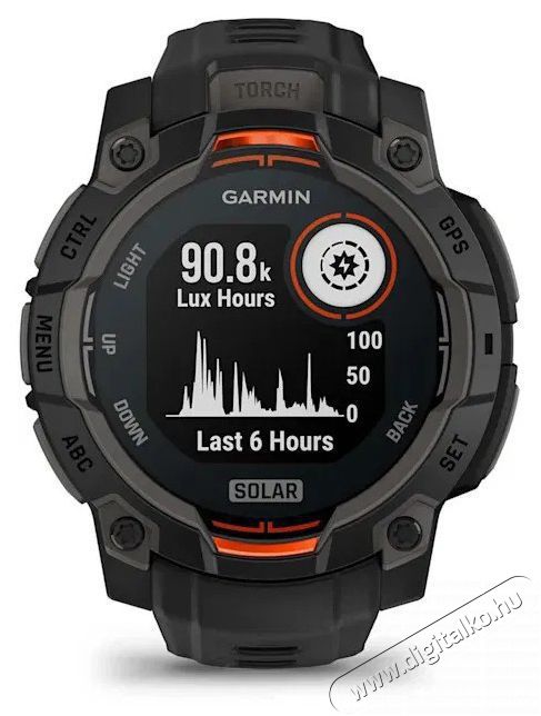 Garmin Instinct 3 45mm Solar, fekete Mobil / Kommunik&aacute;ci&oacute; / Smart - Okos eszk&ouml;z - Okos&oacute;ra - 522724