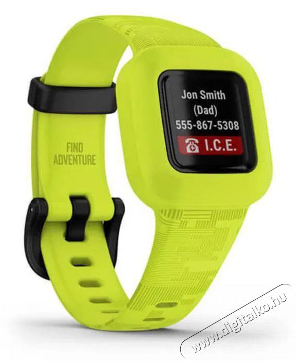 Garmin v&iacute;vofit junior3 Green Mobil / Kommunik&aacute;ci&oacute; / Smart - Okos eszk&ouml;z - Okos&oacute;ra - 522755