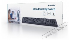 Gembird KB-U-103 standard billentyűzet, USB, fekete Iroda &eacute;s sz&aacute;m&iacute;t&aacute;stechnika - Billentyűzet / billentyűzet szett - Vezet&eacute;kes - 461606