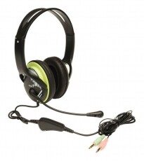 Genius HS-400A jack zöld headset Audio-Video / Hifi / Multimédia - Fül és Fejhallgatók - Fejhallgató mikrofonnal / headset - 336360