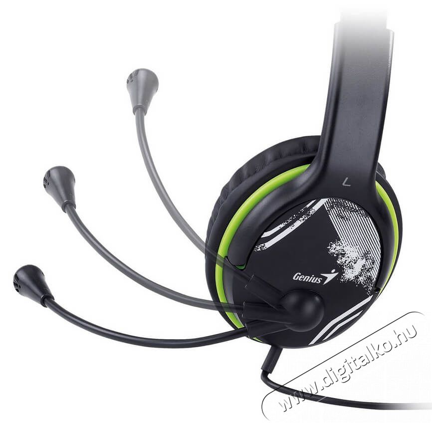 Genius HS-400A jack z&ouml;ld headset Audio-Video / Hifi / Multim&eacute;dia - F&uuml;l &eacute;s Fejhallgat&oacute;k - Fejhallgat&oacute; mikrofonnal / headset - 336360
