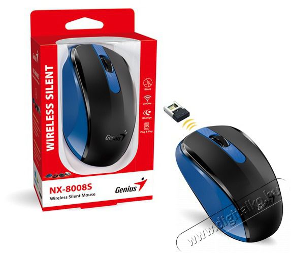 Genius NX-8008S k&eacute;k vezet&eacute;k n&eacute;lk&uuml;li eg&eacute;r Iroda &eacute;s sz&aacute;m&iacute;t&aacute;stechnika - Eg&eacute;r - Vezet&eacute;k n&eacute;lk&uuml;li eg&eacute;r - 476768